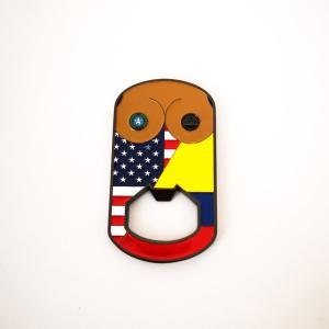 Quality Black Nickel American Flag Metal Bottle Openers For Effortless Bottle Opening wholesale