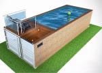 Topshaw Low Cost Prefabricated Container Pool Outdoor 20ft Prefab Swimming Pool