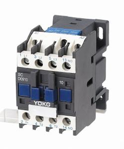 Quality Silver YOKG 20A 3 Pole AC Contactor SC09 - 12 690V Black IP20 wholesale