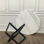 Simple Marble Stone Countertops Round Square Dining Table Tops For Hospitality