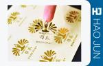 Plastic Custom Adhesive Stickers / Car Decal Stickers Golden Foil Color