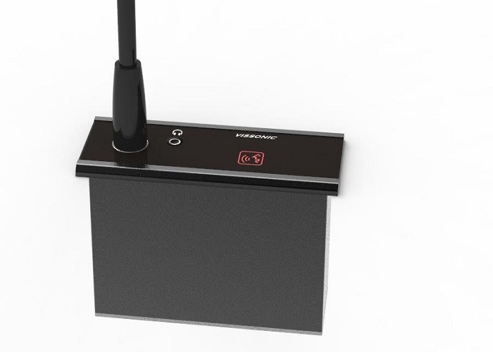 Embeded Type Video Conference Microphone Flush Mounting Discussion Delegate Unit