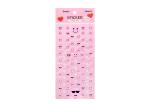 Happy face 3D embossing puffy sticker kids sticker printing for promotional