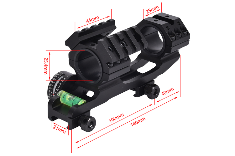 Matte Black Scope Mount Accessory Detachable Flat Up Carry Handle with Magnetic Mount