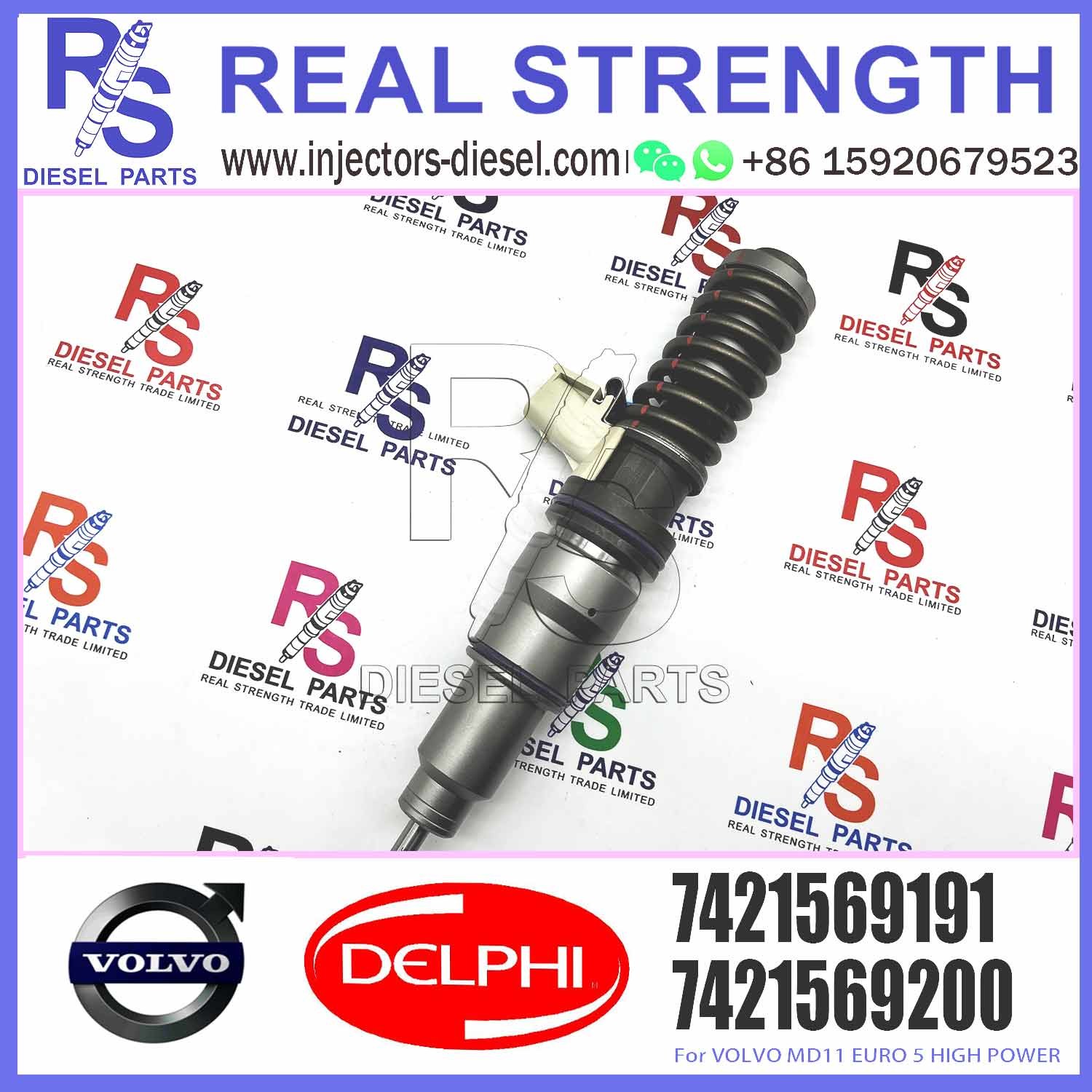 21569191 BEBE4N01001 New Diesel Fuel Injector For VOL-VO injector MD11 EURO 5 E3.26, 7421569191 7485013228 85013228