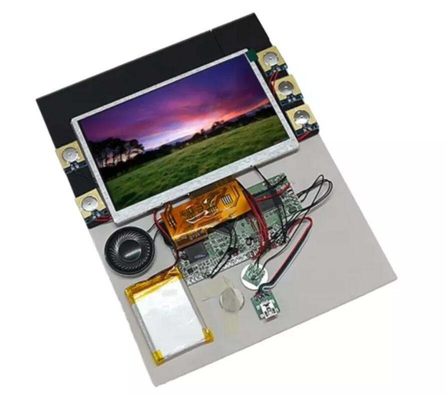 7 inch small lcd displays custom lcd display module with PCBA battery and button controls
