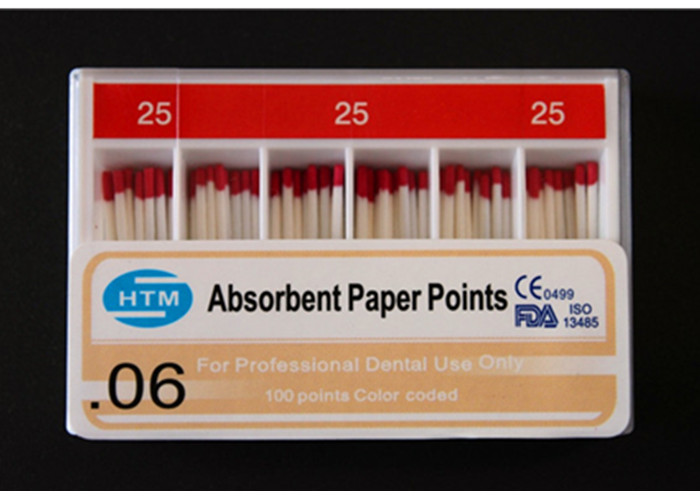 Safety Dental Gutta Percha Points , Economic Endodontic Paper Points