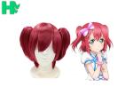 Beauty Fashion Synthetic Cosplay Wigs Red Colored Cosplay Party Wig For Women