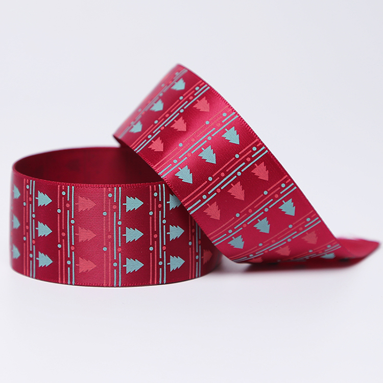 Satin Material Thermal Printing Ribbon 10 - 100MM Width Solid Color Patterned