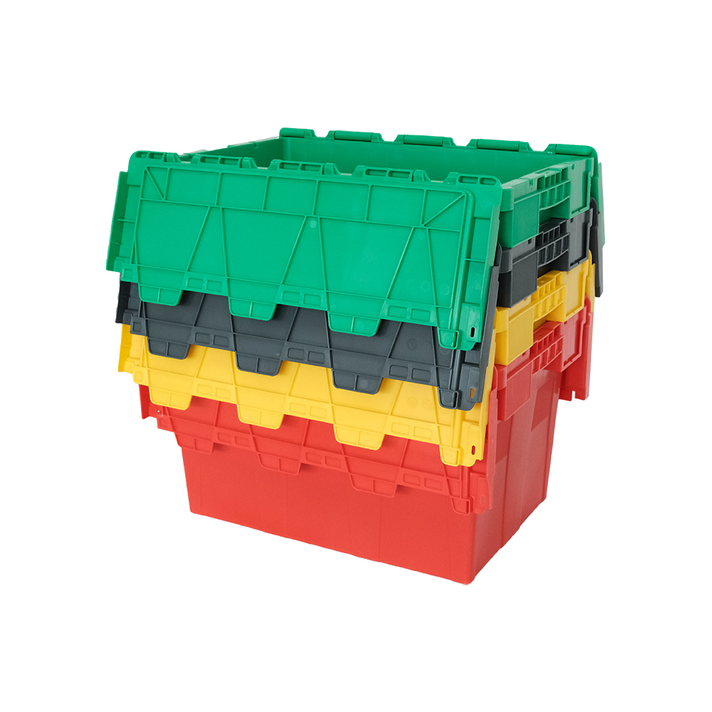 Transportation Packaging Solution Stackable Plastic Moving Crate with Customized Logo