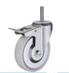 Locking 6 inch Stem nylon trolley castors