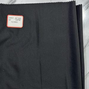 Quality 48X150D 100 Polyester Mens Robes Black Anti Wrinkle Fabric wholesale