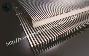 Quality Customized Stainless Steel Wedge Wire Grates / Wedge Wire Sheets 0.05-50mm Slot wholesale