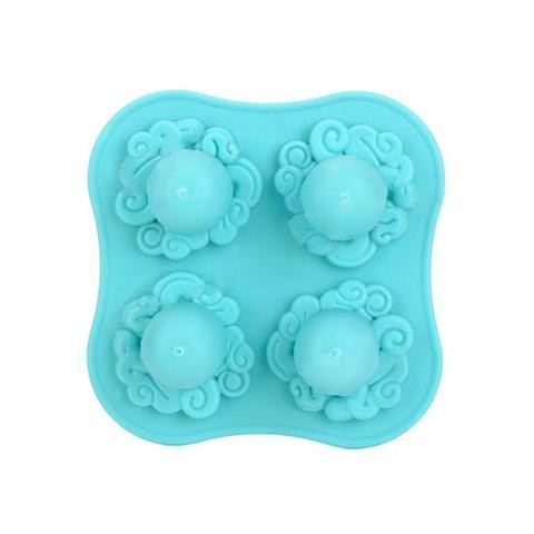 4 Pieces Silicone Ice Trays Octopus Shape Mould DIY Stackable Cocktail Mold Storage