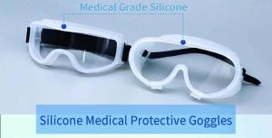 Quality New Model Antifog Visor Vented Safety Silicone Protective Transparent Medical Goggles wholesale