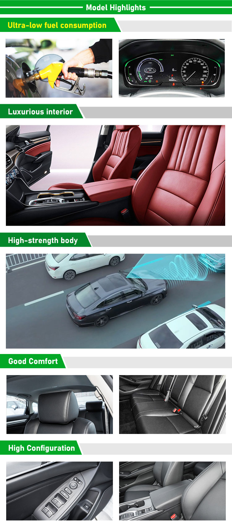 2024 Accord Car 0km Second Hand Car Gasoline 5 Seats Red/Blue HONDA Accord GAC-HONDA