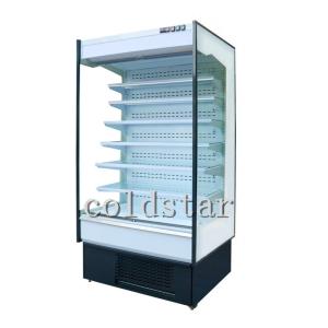 Quality Vegetable Fruit Upright Commercial Open Display Chiller in Supermarket wholesale
