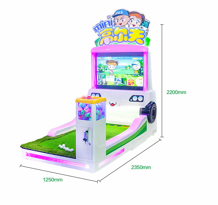 Booths Mini Golf Coin Operated Amusement Machines , Children Commercial Arcade Machines