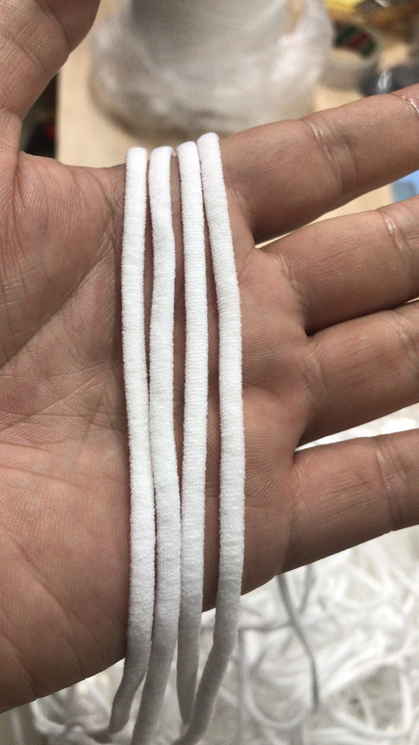 Adjustable Round Nylon Spandex Elastic Earloop Wire