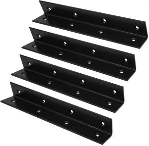 Quality 4mm/6mm Thickness Steel Corner Brace L Corner Bracket Joint for Wood Cabinets Furniture wholesale