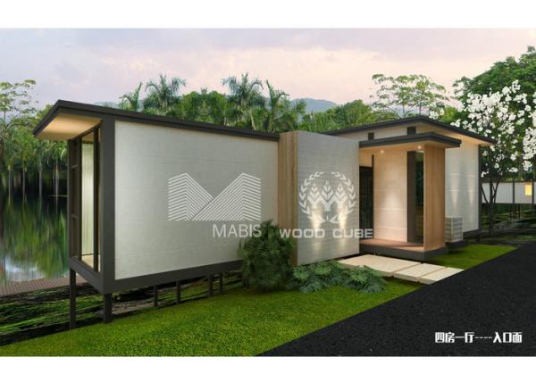 Steel Frame Contemporary Style Modular Homes , Modern Prefabricated Modular