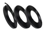 Graphite Plastic Trim Cap Black Outdoor Building Signage Resin Letters 1 Inch
