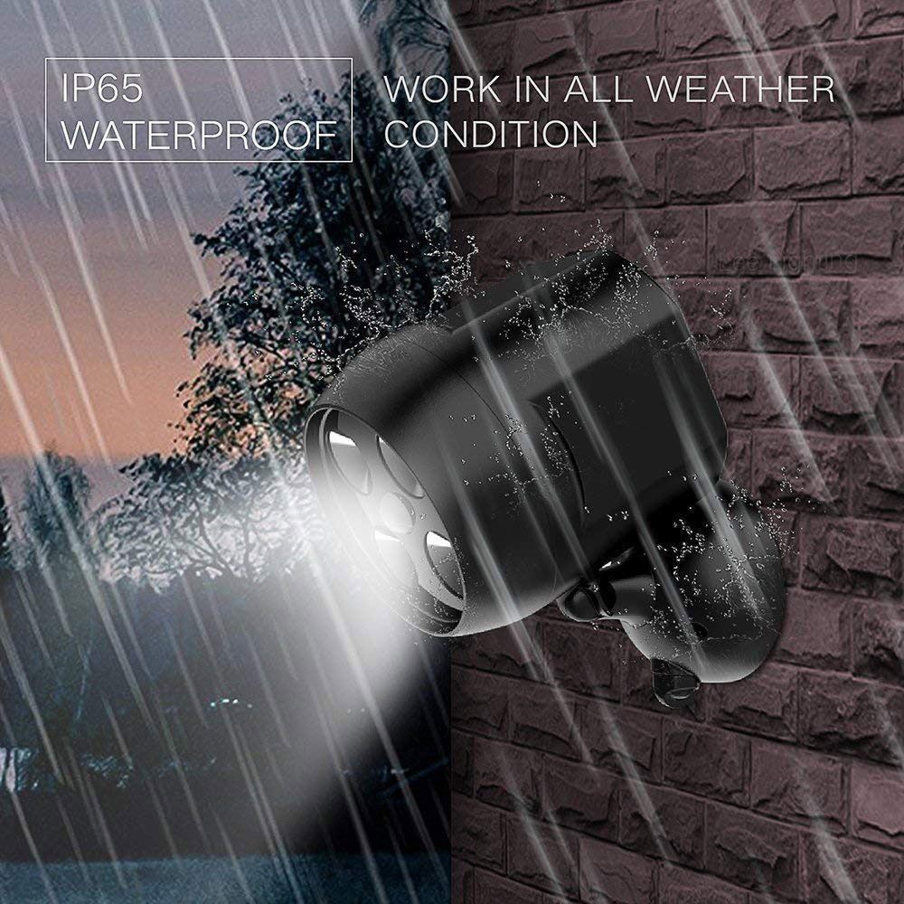 450Lms Outdoor Wireless Security Lights Battery Powered