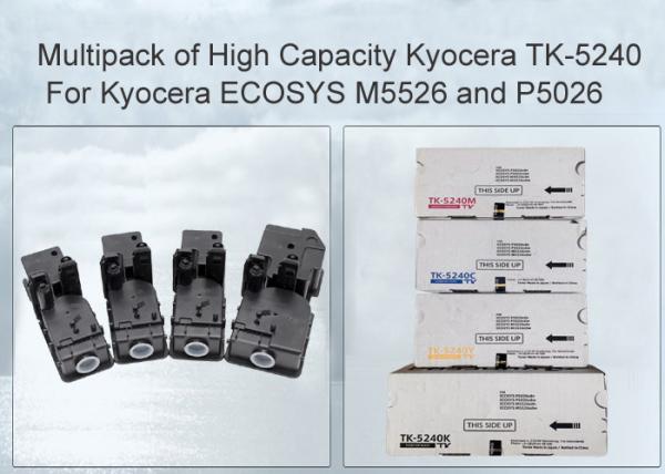 Compatible Kyocera ECOSYS P5026cdn TK-5240 Black and Colour Toner Cartridge 4