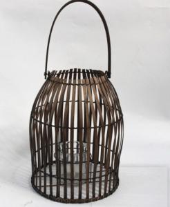 Quality Hot Sale Led Lantern Indoor And Outdoor Decoration Natural Handmade Rattan Weave Candle Holder wholesale