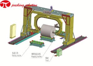Quality Labour Saving Jumbo Coil Aluminum Wire Coil Packing Line For Compacting Strapping wholesale