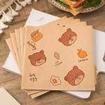 Recycled Greaseproof Wrapping Paper Wax Food Paper Hamburger Packaging