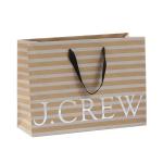 250gsm Brown Paper Shopping Bags , Commercial Paper Bags Clear Crease
