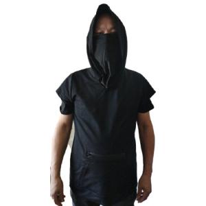 Quality Cotton Short Sleeve PM2.5 Filter Men Pullover Hoodie wholesale