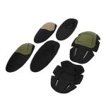 Khaki Polyester Cotton Outdoor Training Knee and Elbow Pads for Sport Protection