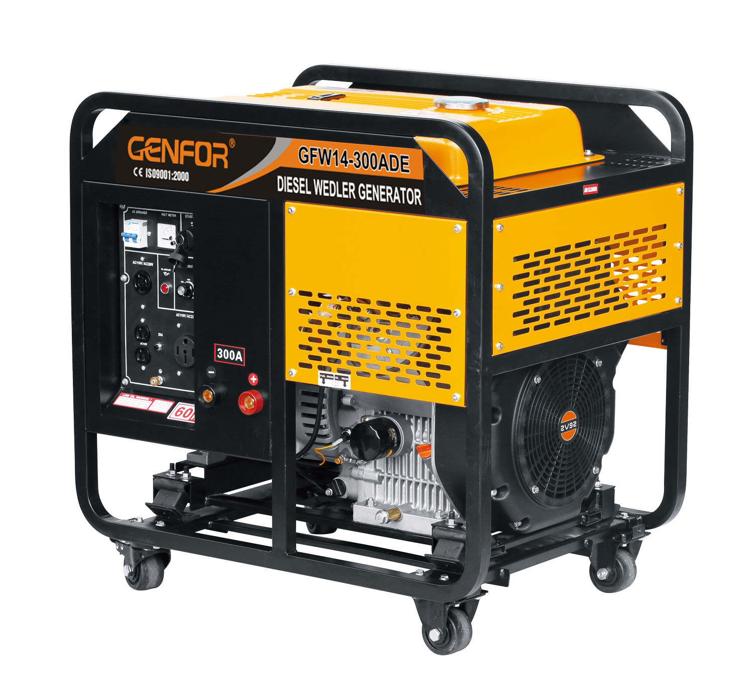 300A 10KW Diesel Welder Generator 100% Standard Power Output Welding Machine