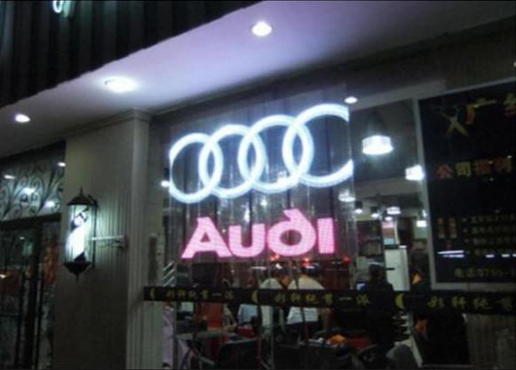 P10 / 12 Clear Transparent Glass Advertising LED Display for Shopping Mall