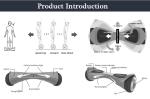 Lithium Battery Hoverboard Scooter 2 Wheel With 2 Chanel Bluetooth