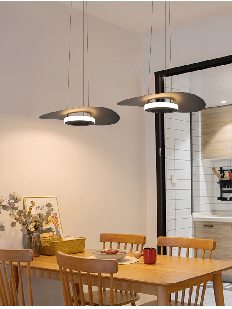 Modern Round Aluminum Led Pendant Lights For Living Room Dining Room LED Chandelier(WH-AP-586)