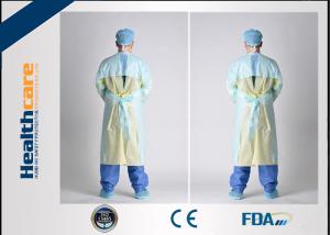 Quality PE / CPE Plastic Disposable Isolation Gowns , Patient Surgical Gowns S-XL Size wholesale