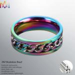 304 Stainless Steel Twist Chain Ring
