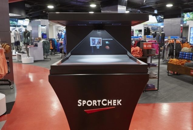 High Definition 3D Pyramid Holographic Display 65", Showcase Products in Hologram