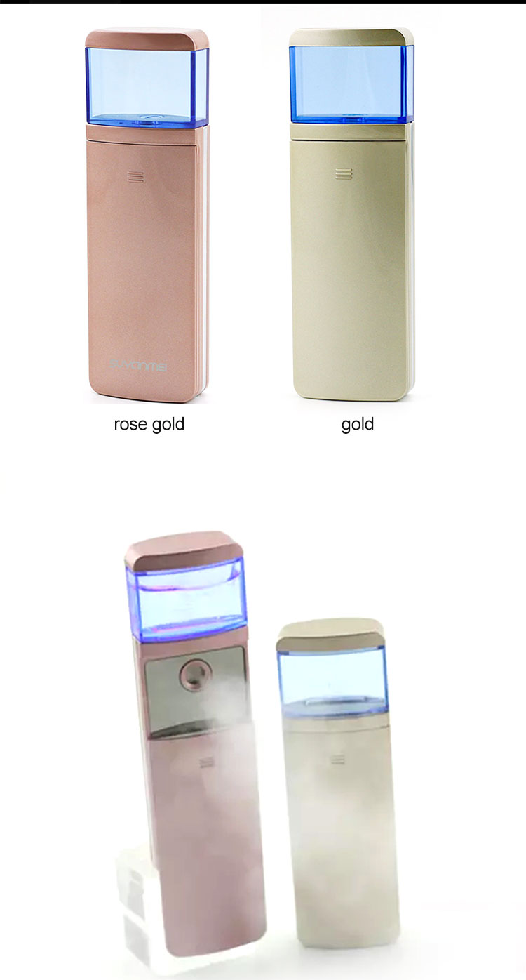 Private Label 18ML USB Nano Facial Mister 16ml Water Tank Long Life Span