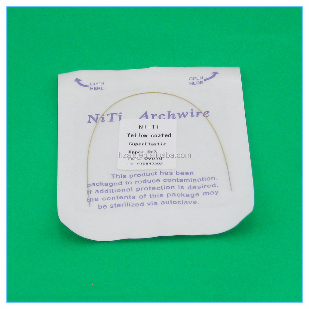 Safety Standard GB15979-2002 Rectangle Orthodontic Niti Arch Wire for Teeth Braces Ovoid Square