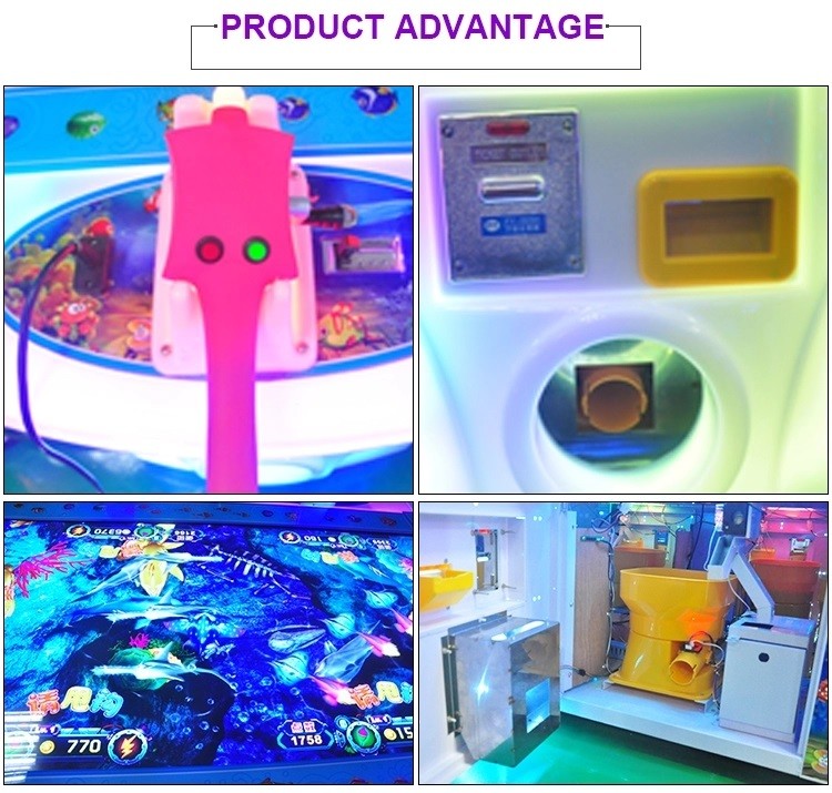 Video Game Lottery Redemption Kids Arcade Machine / Fish Gambling Machine