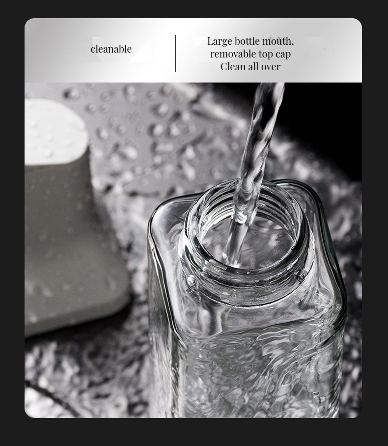 500ml Capacity Glass Kitchen Oil and Vinegar Bottle with Stylish Leak-Proof Dispenser
