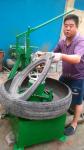 Tire bead ring cutting machine/Waste Tyre Recycling machine/truck tire sidewall