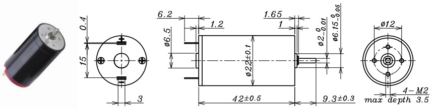 DC Coreless Metal Brush motor Coreless Brush Motor.Electrical Brush Motor6V12V24V48V