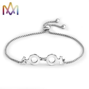 Quality Hypoallergenic Adjustable SS304 Infinity Symbol Bracelet wholesale