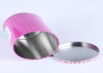 Full Color Printed Round Metal Tea Storage Containers 100 X 135 MM LFGB