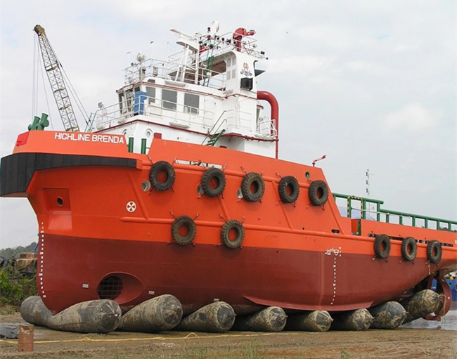 Rubber Slipway Working Pressure 0.05MPa 8 Layers Ship Launching Airbags